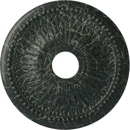 Bailey Ceiling Medallion (Canopies up to 5 3/4"), 18"OD x 3 3/4"ID x 1 1/2"P, Painted Turtle Crackle